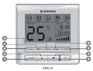 Проводной пульт KWC-31