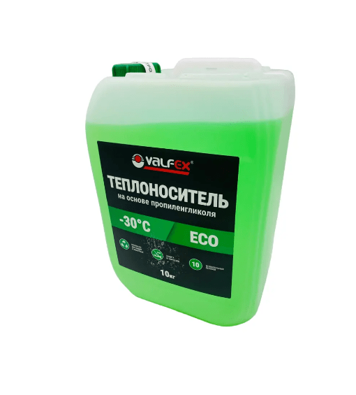 Теплоноситель VALFEX ECO -30 на основе пропиленгликоля, 10 кг