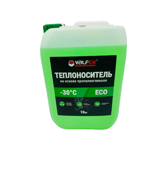 Теплоноситель VALFEX ECO -30 на основе пропиленгликоля, 10 кг
