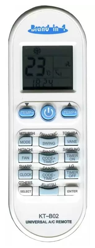 Qunda KT-B02 (universal 1000 in1) ПДУ для кондиционеров