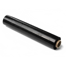 Упаковочная стрейч пленка черная 500мм; 1,8кг нетто; 23мкм, фото 