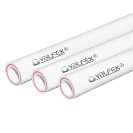 Труба арм. стекловолокном SDR 6 PN25 Valfex 110х18,3мм - 4м, белая, фото 