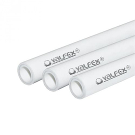 Труба арм. ALUMINIUM SDR 6 PN25 Valfex 63x10,5мм - 4м, белая, фото 