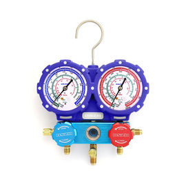 Манометрическая станция DSZH WK-C3601S (R22/134/404/410; 2-х вентильная; шланги 1/4" SAE - 90см), фото 