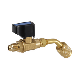 Вентиль-адаптер Value CV-05 (1/4" х 1/4" SAE, 45 градусов) (R22 x R22), фото 