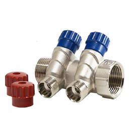 Коллектор Valfex с регул. вентилями, 3/4"х 2 вых. 1/2" нар. (VF.560.N.0502), фото 