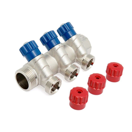 Коллектор Valfex с регул. вентилями, 1"х 3 вых. 1/2" нар. (VF.560.N.0603), фото 