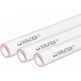 Труба арм.стекловолокном SDR 7.4 PN20 Valfex 20х2.8 мм - штанга 2 м, белая, фото 