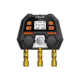 Цифровой манометрический 2х вентильный коллектор Elitech MS-100, фото 
