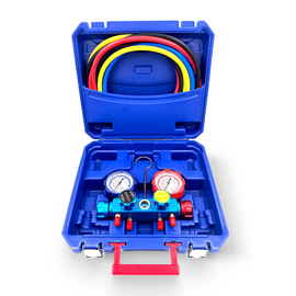 Манометрическая станция DSZH CT-860G-R410A (R22/134/404/410, 4-х вентильный, шланги 150см 4шт.), фото 