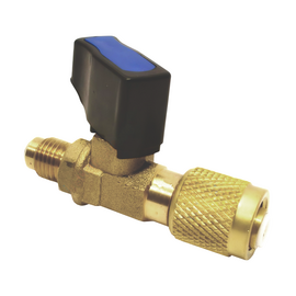 Вентиль-адаптер Value CV-10 (папа 5/16" х мама 1/4" SAE; прямой) (R410 x R22), фото 