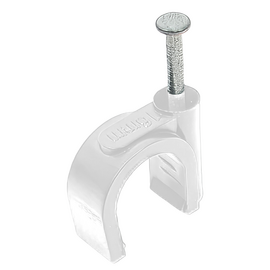 TDM Скоба 16 мм пластик круглая (50шт. / упак.), фото 