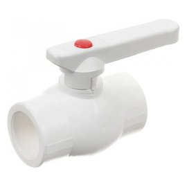 Кран Valfex шаровой 32мм белый, ЛАТУННЫЙ ШАР, фото 