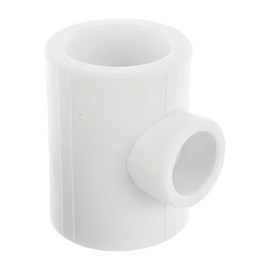 Тройник редукционный Valfex 40/25/40 белый, фото 