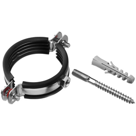 Хомут трубный VALFEX 2 1/2", шпилька М8*80 и дюбель, фото 