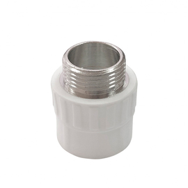 Муфта переходная Valfex с наружной резьбой 25 x 1/2" белая, фото 