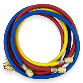 Заправочные шланги Becool BCH4 (1.2 м; 1/4" SAE; набор 3 шт, до 41 Bar), фото 