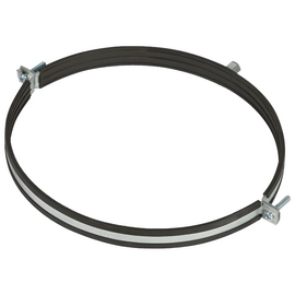 Хомут для воздуховода с резиновой прокладкой, гайка М8, 250мм, фото 