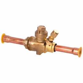 Вентиль шаровый 3/8" Becool BC-BVa-38 с серв. штуцером, фото 