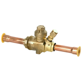 Вентиль шаровый 1_1/8" Becool BC-BVa-118 с серв.штуцером, фото 