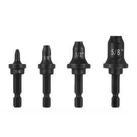 DSZH WK-E900F - 1/4", 3/8", 1/2", 5/8" набор насадок для развальцовки трубы, фото 