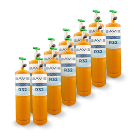 12 шт - Фреон R32, баллон 0,68 кг с вентилем, фото 