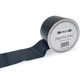 60 шт - Лента BAVIS PVC черная 50мм x 25м самоклеящаяся, фото 