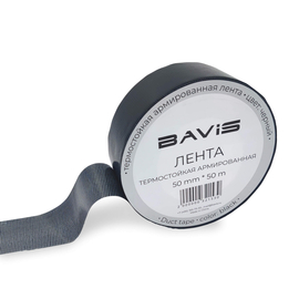 96 шт - Термостойкая армированная лента BAVIS TPL черная 50мм x 50м, фото 