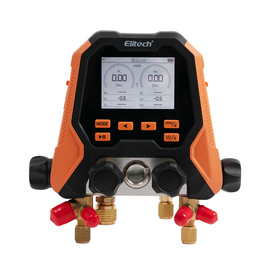 Цифровой манометрический 4х вентильный коллектор Elitech MS-870, фото 