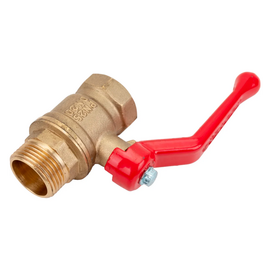 Кран шаровой N/P59 для воды 3/4" ВР/НР ручка-рычаг, латунный Valfex 11Б27фт1М (60/15), фото 