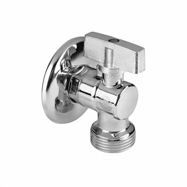 Кран шаровой угловой Valfex для подкл. с/т приборов 1/2"х1/2" (VF.392.N.04), фото 