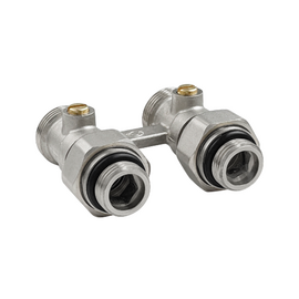 Узел прямой Valfex для нижнего подкл. рад. 3/4" c компл. адаптеров 1/2" (VF.345.01.034.012), фото 