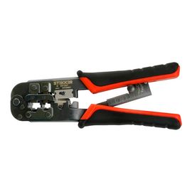 Клещи (кримпер) STEKKER KO-9E для обжима RJ-45 (8P8C), RJ-12 (6P6C), RJ-11 (6P4C и 6P2C), фото 