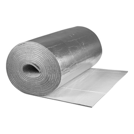 Изоляция K-FLEX PE 15x1000-12 AD METAL толщина 15мм, ширина 1м, в рулоне 12кв.м, самоклеящаяся, с алюминиевым покрытием, фото 