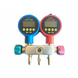 Манометрический цифровой коллектор Favor Cool LX1818B (2 вентильный, без шлангов), фото 