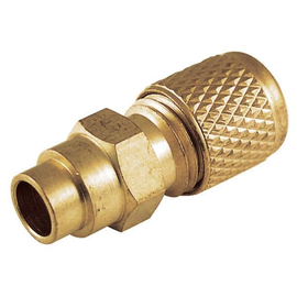 Штуцер BC-AV-B6 с клапаном "Шредера" (без трубки, под пайку), фото 