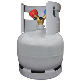 Баллон для сбора фреона Mastercool 61010-EUGRY (жидк. / пар. вентиль 1/4"SAE, 6,0 л.), фото 