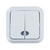 Makel SIVA USTU выключатель накладной 2 кл. с подсв. белый, фото , изображение 2