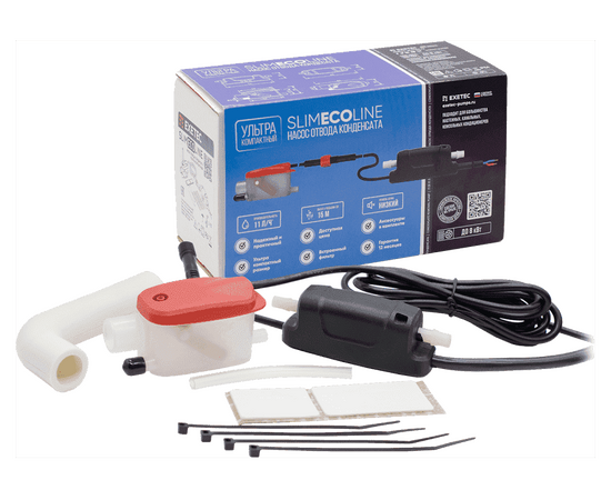 Дренажная помпа EXETEC SlimEcoLine, проточная, 11 л/ч, 21 Дб, фото , изображение 3