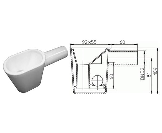 Сифон с гидромеханическим затвором K'ernick KV, фото , изображение 2