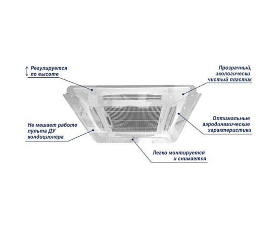 Экран-отражатель для кондиционера кассетного типа (Арт. 3-3) 800х950мм, фото , изображение 8