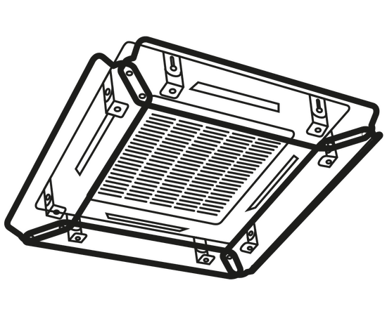 Экран-отражатель для кондиционера кассетного типа (Арт. 3-3) 800х950мм, фото , изображение 9