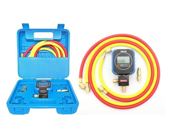 Электронный манометрический коллектор Value VRM1-0101I (R410A, R22, R134A, R407C, R404A, R507, R32, R290, кейс), фото , изображение 4