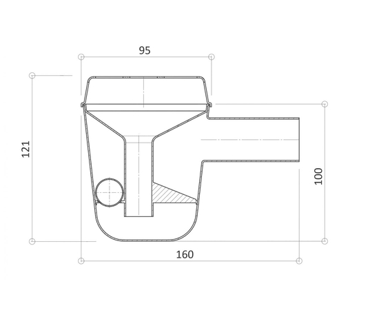 Сифон с гидромеханическим затвором G-33, фото , изображение 3