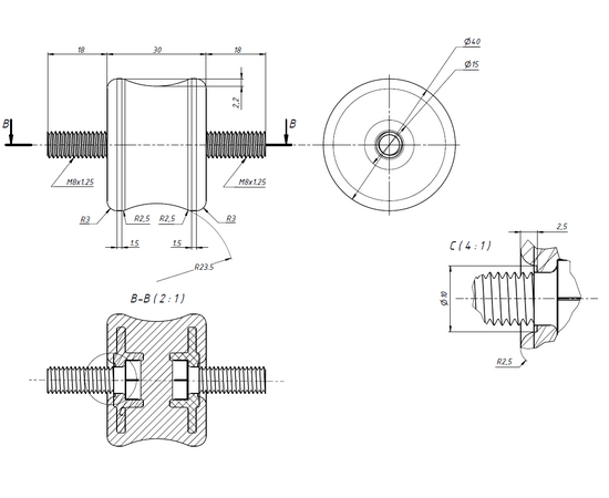 Антивибрационные опоры RF-V120P (4 шт, 60 - 120кг, коричневые), фото , изображение 3
