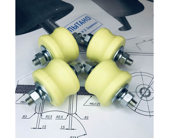 Антивибрационные опоры RF-V60P (4 шт, до 60кг, желтые), фото , изображение 2
