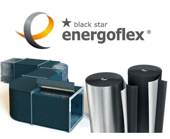 Изоляция Energoflex Black Star Duct 15мм / 1м, в рулоне 7м, самоклеящаяся (EFXR1517BSDUC), фото , изображение 2