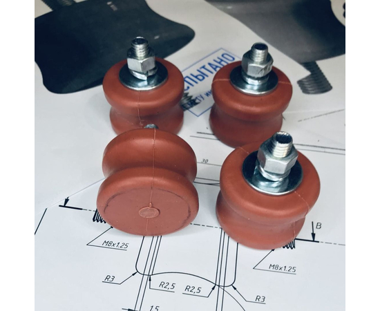 Антивибрационные опоры RF-V120K (4 шт, до 120кг, коричневые), фото , изображение 2