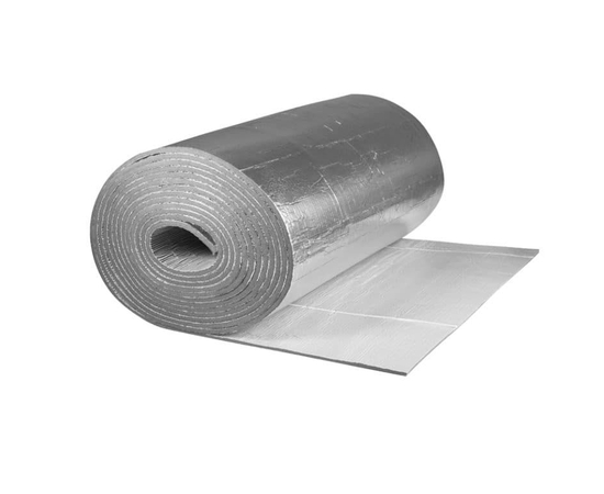 Изоляция K-FLEX PE 15x1000-12 AD METAL толщина 15мм, ширина 1м, в рулоне 12кв.м, самоклеящаяся, с алюминиевым покрытием, фото 
