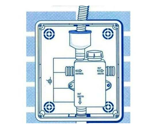 Сифон с гидромеханическим затвором VECAMCO DOUBLE 9899-240-01, фото , изображение 3